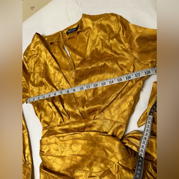 NASTY-GAL Sleek It Real Jacquard Mini Dress🧡 - Picture 9 of 12